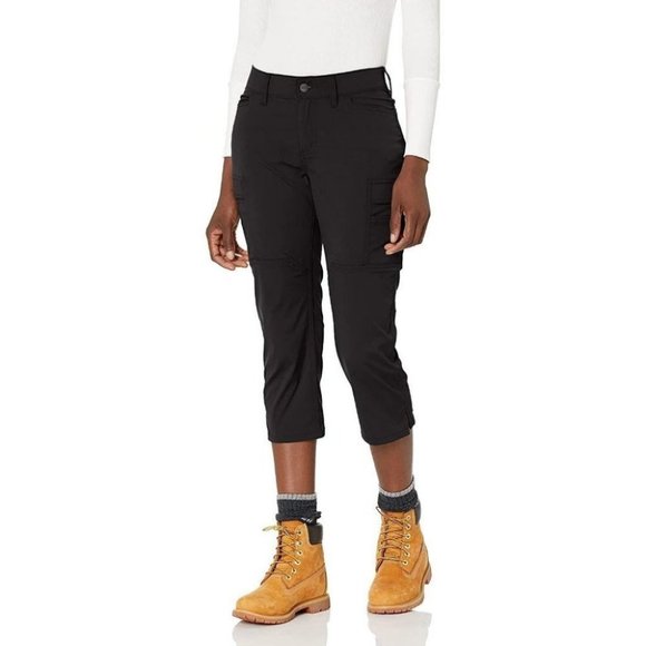 Carhartt Pants & Jumpsuits Carhartt Womens Straight Fit Force Madden Cargo Capri Black Size